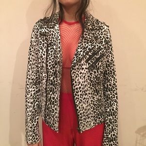 Tripp NYC Wild Child Moto Jacket in Leopard